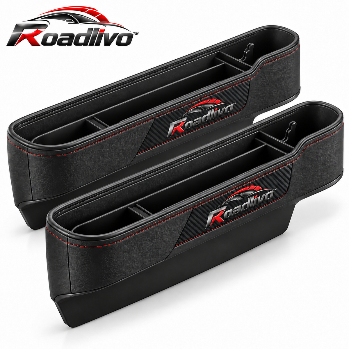 Roadlivo™ 2-Piece Car Seat Gap Organizer Set