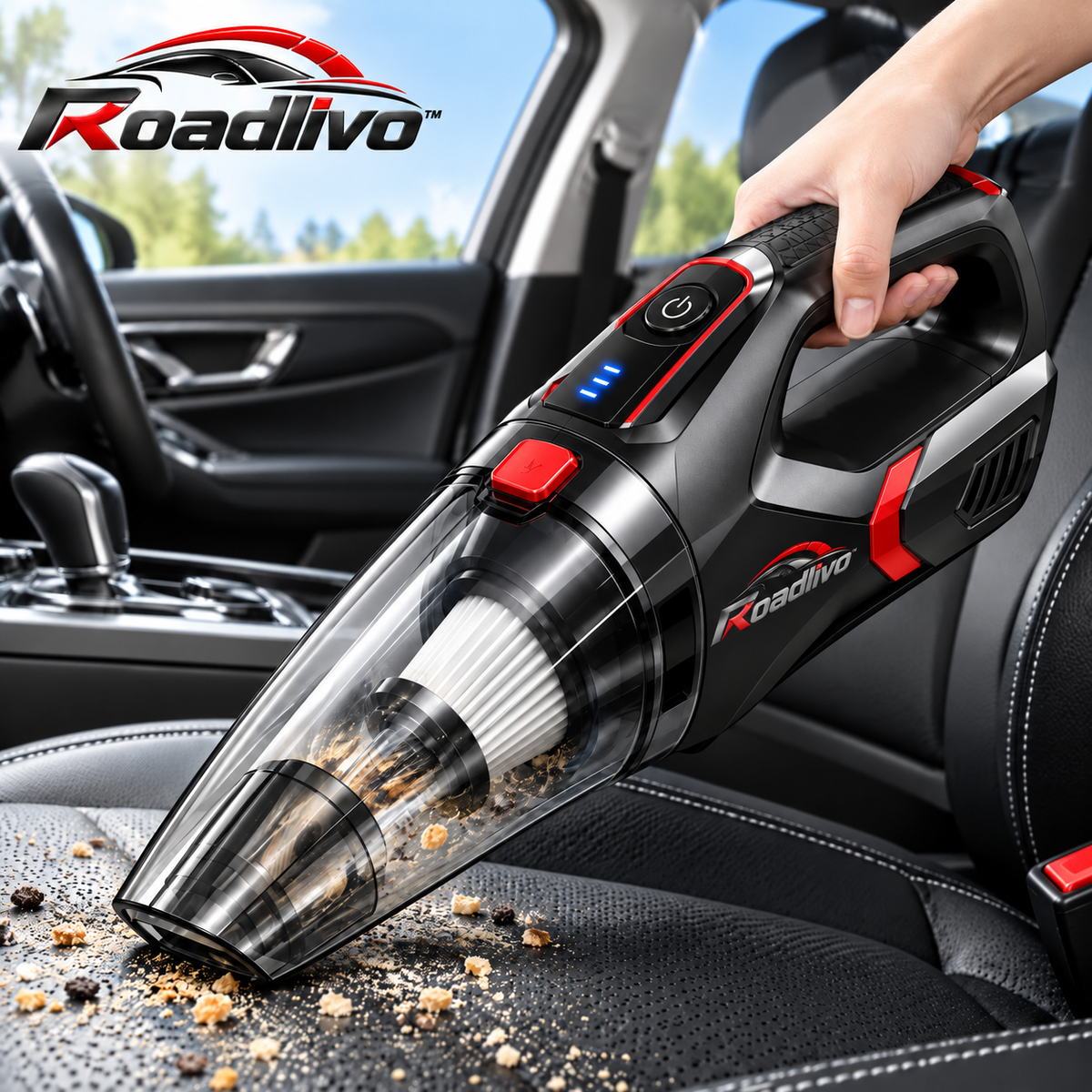 Roadlivo™ Cordless Car Vacuum Cleaner